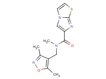 N-[(3,5-dimethyl-4-isoxazolyl)methyl]-N-methylimidazo[2,1-b][1,3]thiazole-6-carboxamide