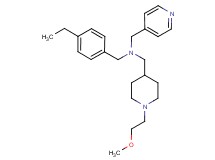 (4-ethylbenzyl){[1-(2-methoxyethyl)-4-piperidinyl]methyl}(4-pyridinylmethyl)amine
