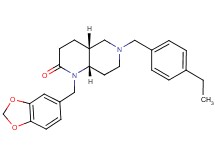 (4aR*,8aS*)-1-(1,3-benzodioxol-5-ylmethyl)-6-(4-ethylbenzyl)octahydro-1,6-naphthyridin-2(1H)-one