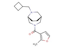 (1R*,5R*)-6-(cyclobutylmethyl)-3-(2-methyl-3-furoyl)-3,6-diazabicyclo[3.2.2]nonane