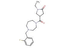 1-ethyl-4-{[4-(2-fluorobenzyl)-1,4-diazepan-1-yl]carbonyl}-2-pyrrolidinone