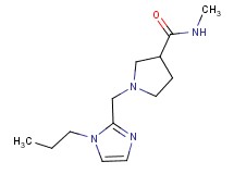N-methyl-1-[(1-propyl-1H-imidazol-2-yl)methyl]pyrrolidine-3-carboxamide