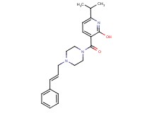6-isopropyl-3-({4-[(2E)-3-phenyl-2-propen-1-yl]-1-piperazinyl}carbonyl)-2-pyridinol