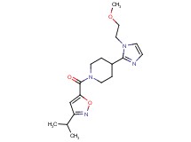 1-[(3-isopropylisoxazol-5-yl)carbonyl]-4-[1-(2-methoxyethyl)-1H-imidazol-2-yl]piperidine