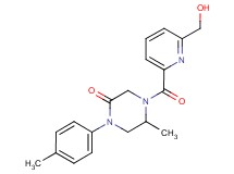 4-{[6-(hydroxymethyl)-2-pyridinyl]carbonyl}-5-methyl-1-(4-methylphenyl)-2-piperazinone