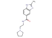 2-methyl-N-(2-pyrrolidin-1-ylethyl)-1H-benzimidazole-5-carboxamide