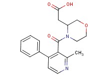 {4-[(2-methyl-4-phenyl-3-pyridinyl)carbonyl]-3-morpholinyl}acetic acid