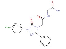 N~2~-{[1-(4-chlorophenyl)-5-oxo-3-phenyl-1,5-dihydro-4H-1,2,4-triazol-4-yl]acetyl}glycinamide