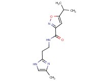 5-isopropyl-N-[2-(4-methyl-1H-imidazol-2-yl)ethyl]-3-isoxazolecarboxamide