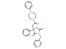 3-[2-oxo-2-(4-phenyl-1-piperazinyl)ethyl]-3-phenyl-1-(3-pyridinylmethyl)-2,5-pyrrolidinedione
