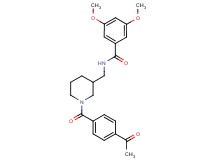 N-{[1-(4-acetylbenzoyl)-3-piperidinyl]methyl}-3,5-dimethoxybenzamide