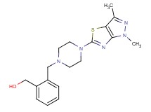 (2-{[4-(1,3-dimethyl-1H-pyrazolo[3,4-d][1,3]thiazol-5-yl)piperazin-1-yl]methyl}phenyl)methanol