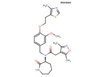 2-(3,5-dimethyl-4-isoxazolyl)-N-{3-methoxy-4-[2-(4-methyl-1,3-thiazol-5-yl)ethoxy]benzyl}-N-[(3S)-2-oxo-3-azepanyl]acetamide