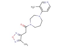 1-[(4-methyl-1,2,5-oxadiazol-3-yl)acetyl]-4-(3-methylpyridin-4-yl)-1,4-diazepane