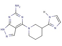4-[3-(1H-imidazol-2-yl)-1-piperidinyl]-1H-pyrazolo[3,4-d]pyrimidin-6-amine