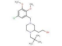 2-[4-(5-chloro-2,3-dimethoxybenzyl)-1-(2,2-dimethylpropyl)-2-piperazinyl]ethanol