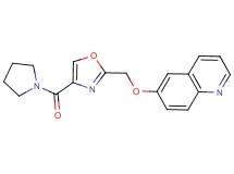 6-{[4-(1-pyrrolidinylcarbonyl)-1,3-oxazol-2-yl]methoxy}quinoline