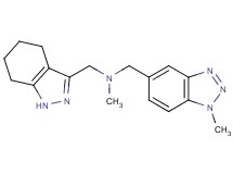 N-methyl-1-(1-methyl-1H-1,2,3-benzotriazol-5-yl)-N-(4,5,6,7-tetrahydro-1H-indazol-3-ylmethyl)methanamine trifluoroacetate