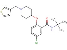 N-(tert-butyl)-5-chloro-2-{[1-(3-thienylmethyl)-4-piperidinyl]oxy}benzamide