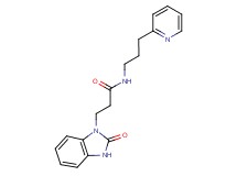 3-(2-oxo-2,3-dihydro-1H-benzimidazol-1-yl)-N-(3-pyridin-2-ylpropyl)propanamide