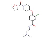 3-chloro-N-[2-(dimethylamino)ethyl]-4-{[1-(tetrahydro-2-furanylcarbonyl)-4-piperidinyl]oxy}benzamide