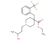 ethyl 1-(3-hydroxybutyl)-4-[2-(trifluoromethyl)benzyl]-4-piperidinecarboxylate