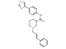 1-[(2E)-3-phenyl-2-propen-1-yl]-N-[4-(1,3-thiazol-4-yl)phenyl]-3-piperidinecarboxamide