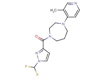 1-{[1-(difluoromethyl)-1H-pyrazol-3-yl]carbonyl}-4-(3-methyl-4-pyridinyl)-1,4-diazepane