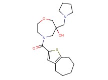 6-(pyrrolidin-1-ylmethyl)-4-(5,6,7,8-tetrahydro-4H-cyclohepta[b]thien-2-ylcarbonyl)-1,4-oxazepan-6-ol