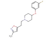 4-(3-fluorophenoxy)-1-[2-(3-methyl-5-isoxazolyl)ethyl]piperidine trifluoroacetate