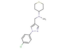 N-{[1-(4-chlorophenyl)-1H-pyrazol-4-yl]methyl}-N-methyltetrahydro-2H-thiopyran-4-amine