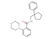 2-morpholin-4-yl-N-[(1-phenylcyclopentyl)methyl]benzamide