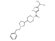 1-[(3-isopropyl-1H-pyrazol-5-yl)carbonyl]-4-[1-(2-phenylethyl)-3-pyrrolidinyl]piperidine