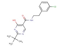 2-tert-butyl-N-[2-(3-chlorophenyl)ethyl]-4-hydroxypyrimidine-5-carboxamide