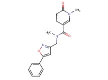 N,1-dimethyl-6-oxo-N-[(5-phenylisoxazol-3-yl)methyl]-1,6-dihydropyridine-3-carboxamide