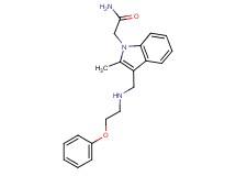 2-(2-methyl-3-{[(2-phenoxyethyl)amino]methyl}-1H-indol-1-yl)acetamide