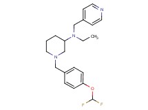 1-[4-(difluoromethoxy)benzyl]-N-ethyl-N-(4-pyridinylmethyl)-3-piperidinamine