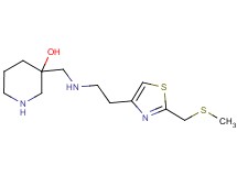 3-{[(2-{2-[(methylthio)methyl]-1,3-thiazol-4-yl}ethyl)amino]methyl}-3-piperidinol dihydrochloride