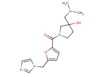 3-[(dimethylamino)methyl]-1-[5-(1H-imidazol-1-ylmethyl)-2-furoyl]-3-pyrrolidinol