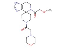5-(methoxyacetyl)-1'-(morpholin-4-ylacetyl)-1,5,6,7-tetrahydrospiro[imidazo[4,5-c]pyridine-4,4'-piperidine]