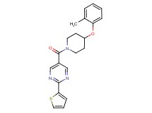 5-{[4-(2-methylphenoxy)-1-piperidinyl]carbonyl}-2-(2-thienyl)pyrimidine