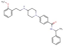 4-(4-{[2-(2-methoxyphenyl)ethyl]amino}-1-piperidinyl)-N-(1-phenylethyl)benzamide