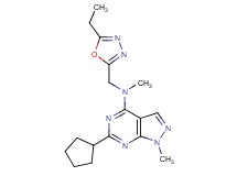 6-cyclopentyl-N-[(5-ethyl-1,3,4-oxadiazol-2-yl)methyl]-N,1-dimethyl-1H-pyrazolo[3,4-d]pyrimidin-4-amine