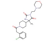 5-{1-[(2-chlorophenyl)acetyl]-4-piperidinyl}-5-methyl-3-[2-(4-morpholinyl)ethyl]-2,4-imidazolidinedione