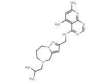 N-[(5-isobutyl-5,6,7,8-tetrahydro-4H-pyrazolo[1,5-a][1,4]diazepin-2-yl)methyl]-5,7-dimethylpyrido[2,3-d]pyrimidin-4-amine