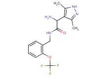 2-amino-2-(3,5-dimethyl-1H-pyrazol-4-yl)-N-[2-(trifluoromethoxy)benzyl]acetamide