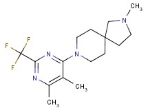 8-[5,6-dimethyl-2-(trifluoromethyl)pyrimidin-4-yl]-2-methyl-2,8-diazaspiro[4.5]decane