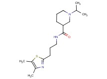 N-[3-(4,5-dimethyl-1,3-thiazol-2-yl)propyl]-1-isopropyl-3-piperidinecarboxamide