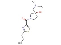 3-[(dimethylamino)methyl]-1-[(2-propyl-1,3-thiazol-4-yl)carbonyl]-3-pyrrolidinol