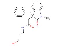 2-(3-benzyl-1-methyl-2-oxo-2,3-dihydro-1H-indol-3-yl)-N-(3-hydroxypropyl)acetamide